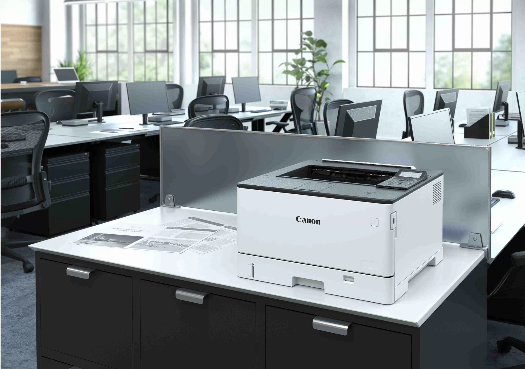 Kopitek ofis içi görünümü, Canon fotokopi cihazları ve profesyonel hizmet ekibi